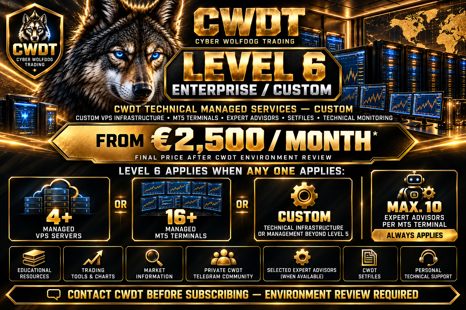 CWDT Level 6 Enterprise Custom Technical Managed Services